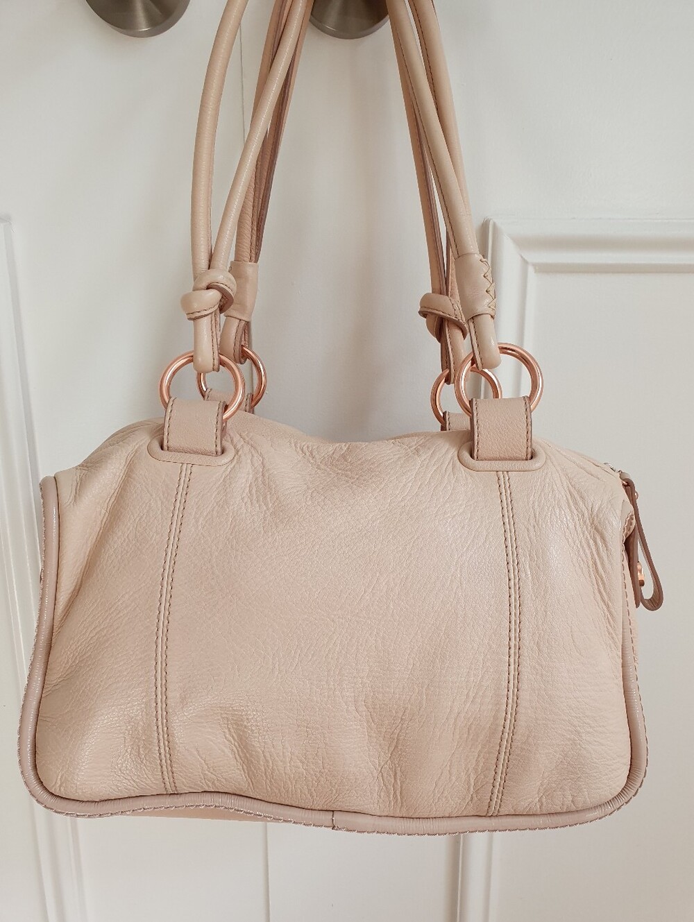 Mimco leather rose-gold accent handbag - Picture 7 of 11